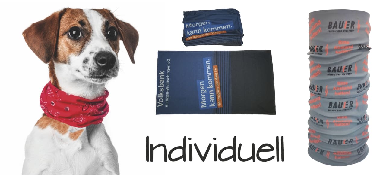 Halstcher mit Logo bedrucken 